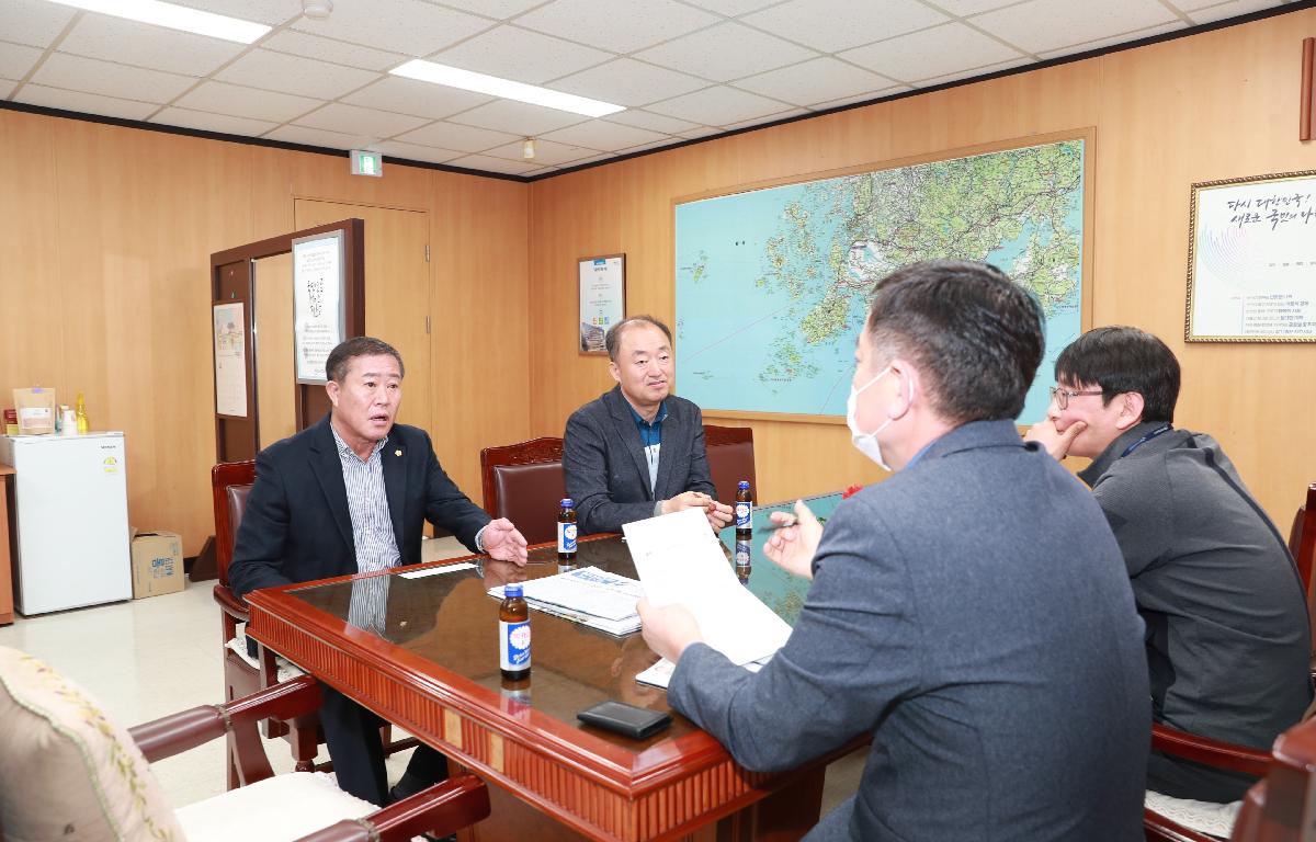 허궁희 의장 국민연금공단 완도상탐센터 폐쇄 결정에 따른 재검토 건의 방문 첨부이미지 : AC4I1212.JPG