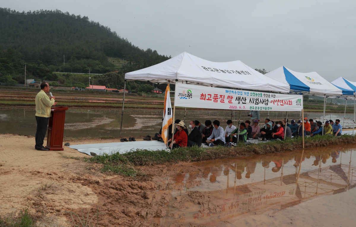 최고품질 쌀 생산시범 이양연시회 첨부이미지 : 20200602 최고품질 쌀 이양연시회.JPG