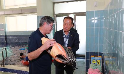 완도수영장 방문