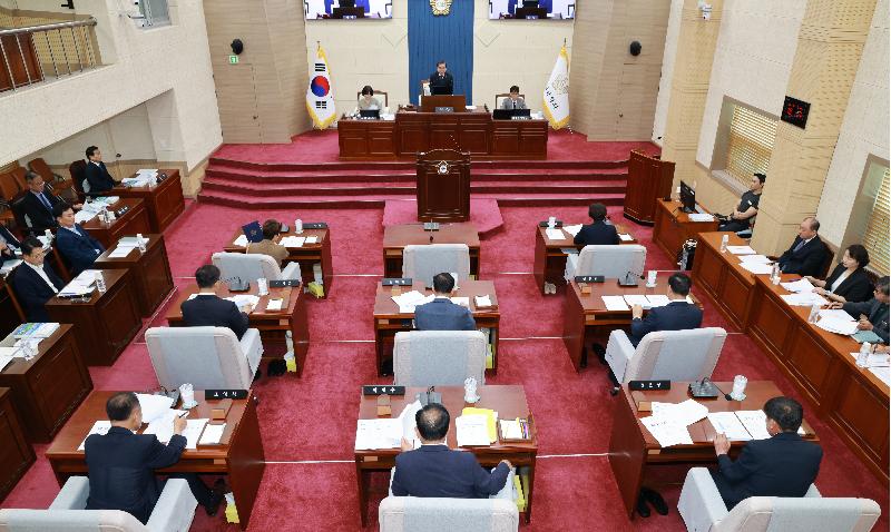 제340회 완도군의회 임시회(군정 주요업무 추진실적 보고.청취)